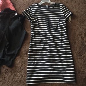 Black and white t shirt dress